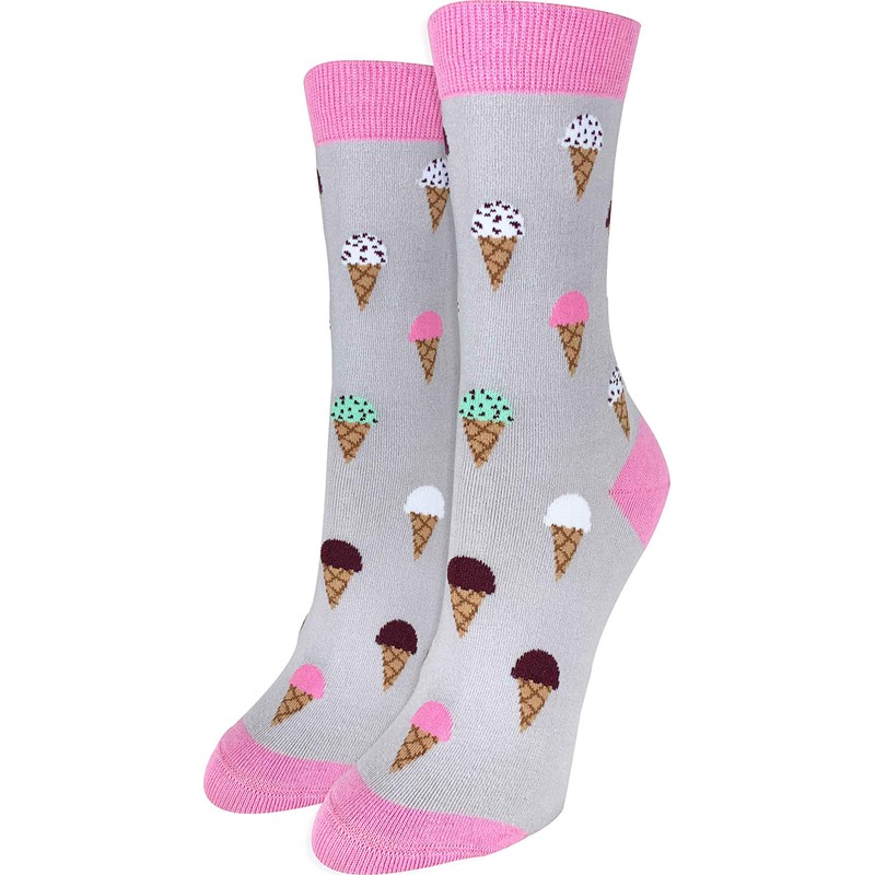 Women's Premium Comfort Food Socks (Ice Cream)