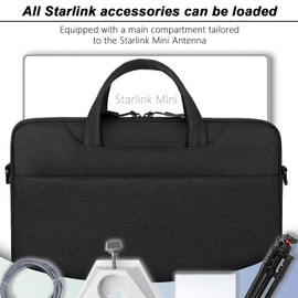 Lymorexan Starlink Mini Bag - Outdoor Travel Handbag for Starlink Mini Dish and Accessories, Easy to Carry Case for Camping and RV Trips