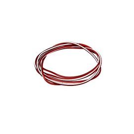 AKF Cable - Red/White 0.50mm² Vehicle Wire - 1m