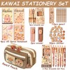 Cute Capybara Stationery Set - Large Pencil Case, 4 A5
