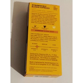 Starbucks Nespresso Blonde Roast Espresso 10-Capsules Ships New Unopened Coffee