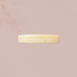  Lotion Bar 2 oz Handmade, Use for Massage or Daily Skin Moisturizing, Customize With Optional FREE Additives, Oval Shaped Floral Design (Vanilla Mint)