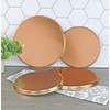 Reston Lloyd 4-Piece Electric Burner Cover Set, Copper, 2-8" &
