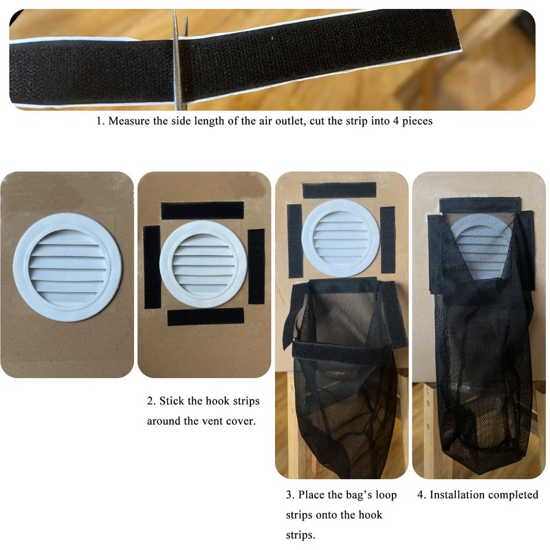 Prriudy Lint Bag for Dryer Vent Outdoor Vent Lint Bag
