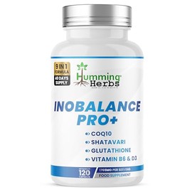 Humming Herbs Myo Inositol Supplement with Shatavari, Glutathione, ALA, CoQ10, Zinc, B6, Folate & D3 120 Capsules