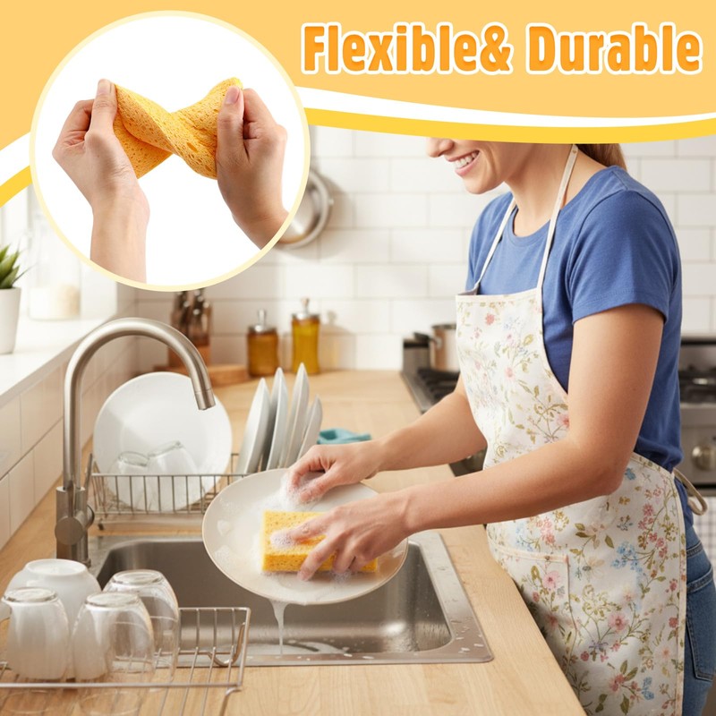 Tioncy 12 Pcs Extra Large Car Washing Sponges 6 x