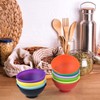 Coopay 16 Pieces Mini Silicone Pinch Bowls Multicolor Heat Resistant
