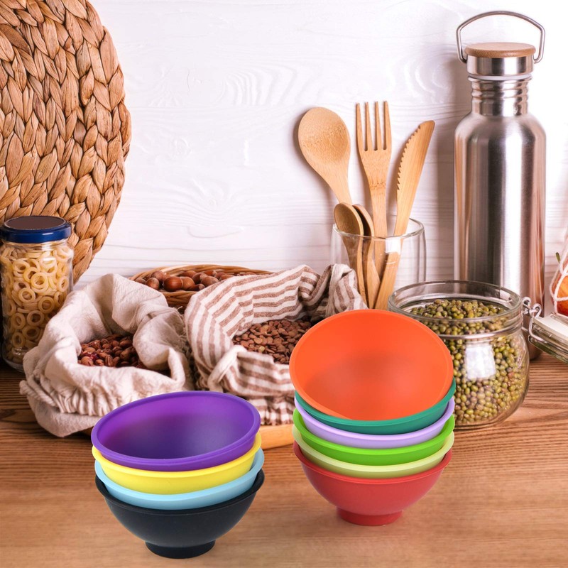Coopay 16 Pieces Mini Silicone Pinch Bowls Multicolor Heat Resistant