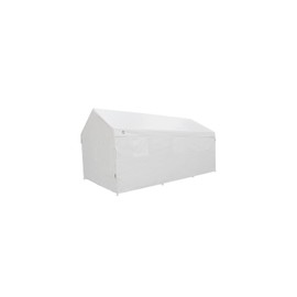 King Canopy 10ft x 20ft Canopy Enclosure Sidewall Kit, 2 Sides w/Windows, 2 Zippered Ends, 50 Ball Bungees, 180 GSM polyethylene, Fits 10ft 8in x 20ft Frames, Frame and Cover not Included, White