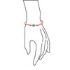 Minimalist Delicate Turkish Blue Evil Eye Red String Bracelet For