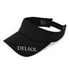 Delsol 7845 Sun Visor, White, Black, One Size Fits Most,