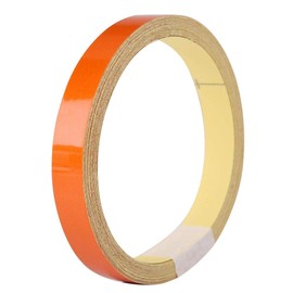Car Reflective Tape, 1 cm x 5 m Reflective Warning Tape Sticker Strip Sticker for Car Motorcycle Vehicle Body (Orange)