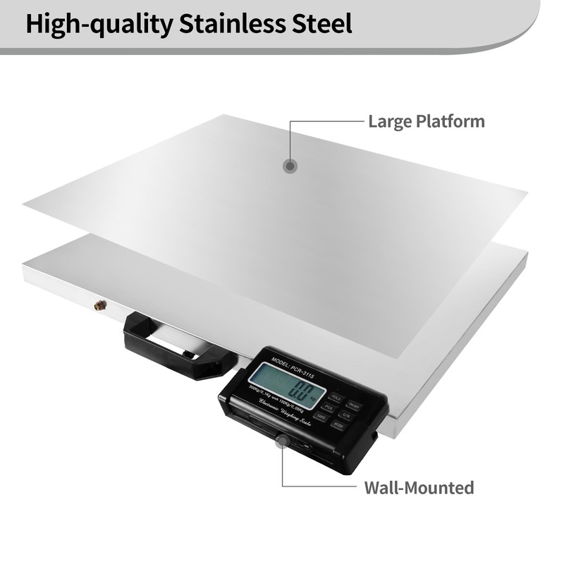 Carivia Digital Livestock Scale 660Lbs x 0.2Lbs,21'' x 17'' Veterinary
