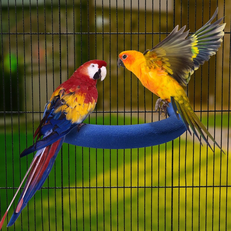U Shape Parrot Perch Stand Toy Bird Platform Sand Paw