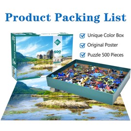 Puzzles 500 Pieces for Adults jigsaw puzzles for adults 500 Piece Puzzle Educational Games -Eilean Donan Castle