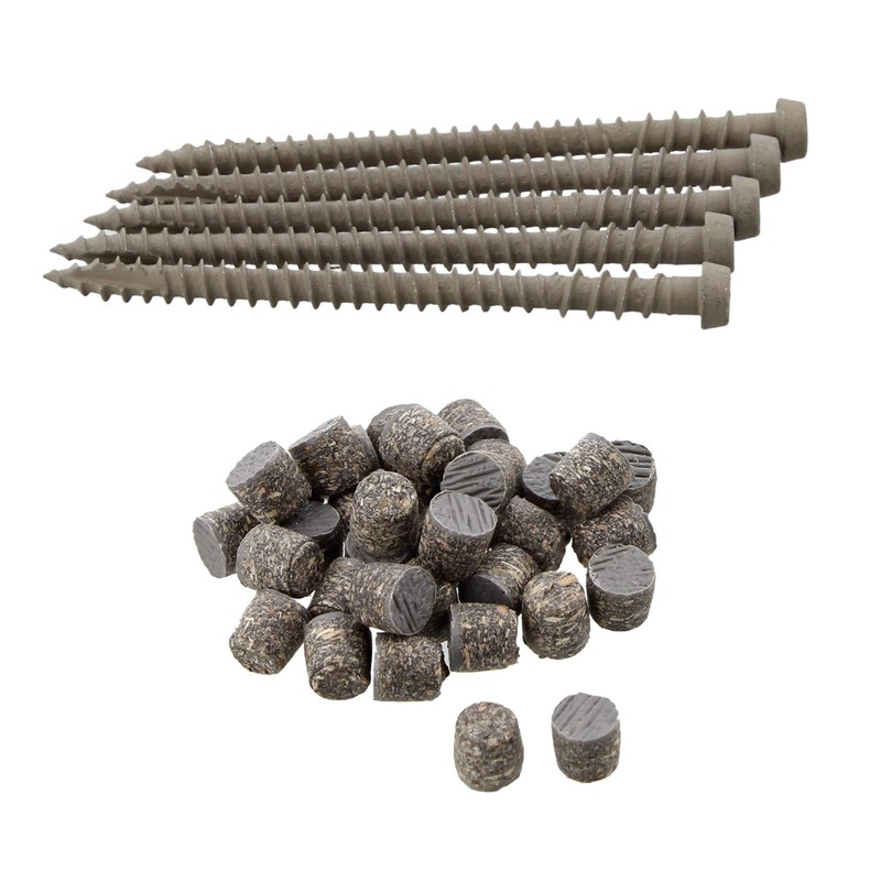 Pro Plug System Plugs and Epoxy Screws for Trex Pebble