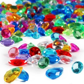 Lonely high heels Diamond Gem Stones About140Pcs 18-25mm Acrylic Fake Treasure Jewels for Multicolored Large Gemstones Set Decorative Crystals for Vases Wedding Table Party