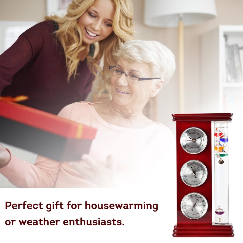 Lily's Home Analog Weather Station, with Galileo Thermometer, a Precision