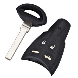 4-button car key for Saab 9-3 93 2003-2007 with logo
