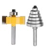Gasea 1/4 Inch Shank Rabbeting Router Bit with 6 Interchangeable