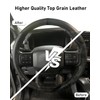 Belinous Leather Steering Wheel Cover, Hand-Stitch on Wrap, Steering Wrap