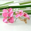 Navachi 18K Gold Plated Flower Earrings Az2863e Crystal Blossom with