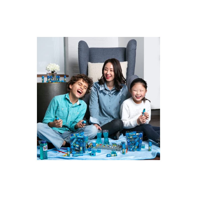 Push Pop Blue Candy Lollipops, 10 Ct Individually Wrapped in