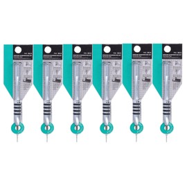 6Pcs Slot Screwdriver Hand Disassembly Repairing Tool 25mm for Electronics with Rubber Ring1.0-