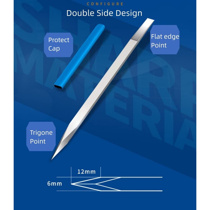 ANSAI Double Edge Chisel, Trigone Enlarge Panel Line, Flat Repair