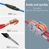 XALXMAW 40Pcs Lever Wire Connector, DIY Mini Compact Splicing Electrical