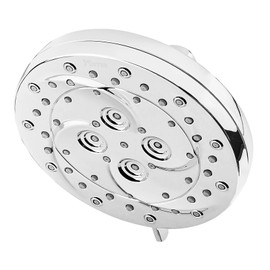Pfister 015-WS2-THCC ThermoForce Shower Head with Power Spray and Heat Retention, 2.6 x 5.6 x 5.6 inches, Polished Chrome