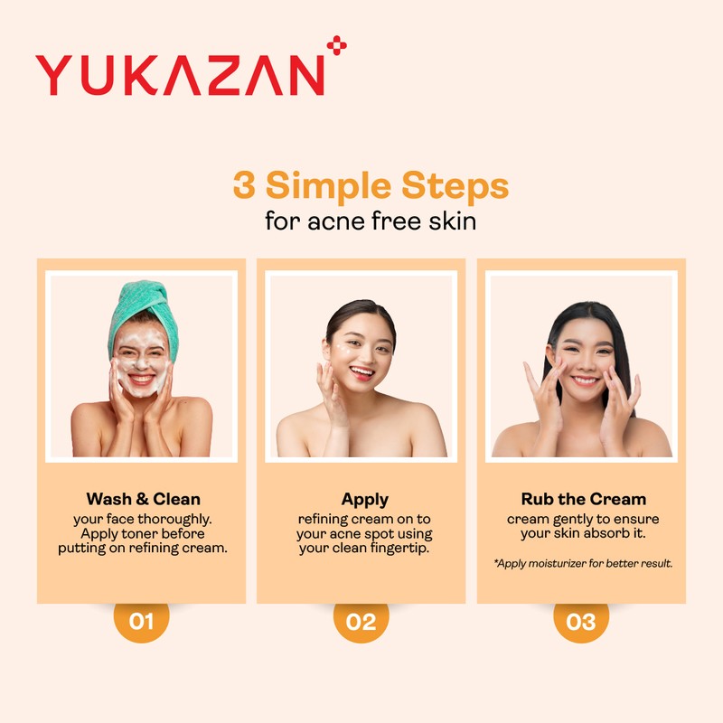 Yukazan Derma Refining Cream Acne & Pore 30ml Acne Removal
