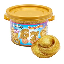 Cra-Z-Art 67 Slime Bucket, 24 oz Gold Glitter Premium Premade Slime, Gift for Kids