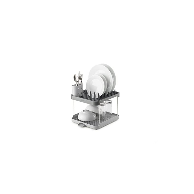 Joseph Joseph Duo 2-Tier Dish Rack - Grey
