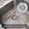 Pack of 2 Universal Sink 84 mm Strainer Basket Drain