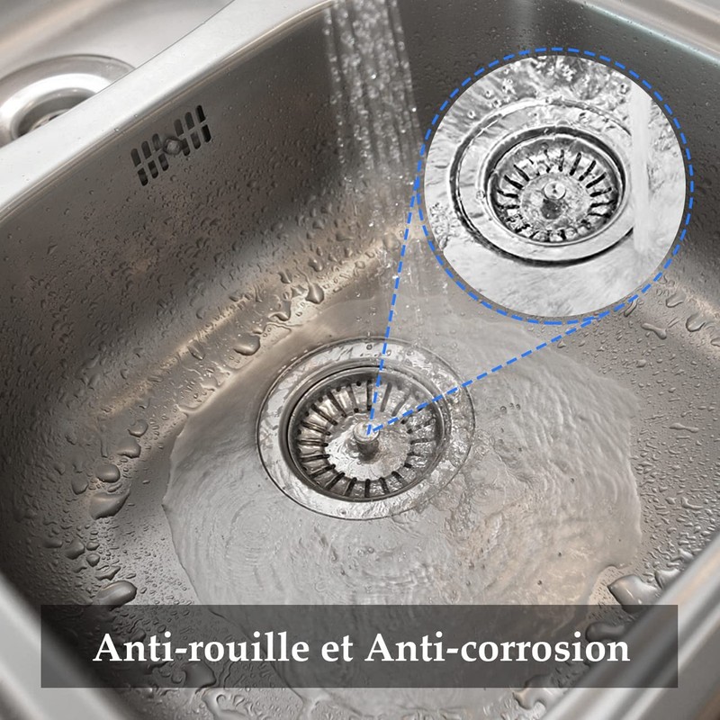 Pack of 2 Universal Sink 84 mm Strainer Basket Drain