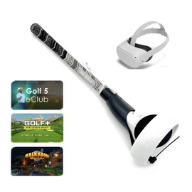 HH-GOLF VR Golf Club Handle Attachment for Oculus Quest 2, Golf+ VR Grip Adapter for Meta Quest 2, Right & Left Controllers