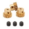 RC Motor Gear 16T M0.6 Copper RC Pinion Motor Gear