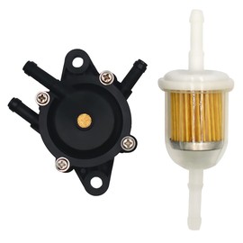 Fuel Pump with Fuel Filter for Honda Yamaha Kohler John Deere B&S Replaces 808656 491922 691034 692313 807429 Engine Lawn Mower Tractor (1Pack)