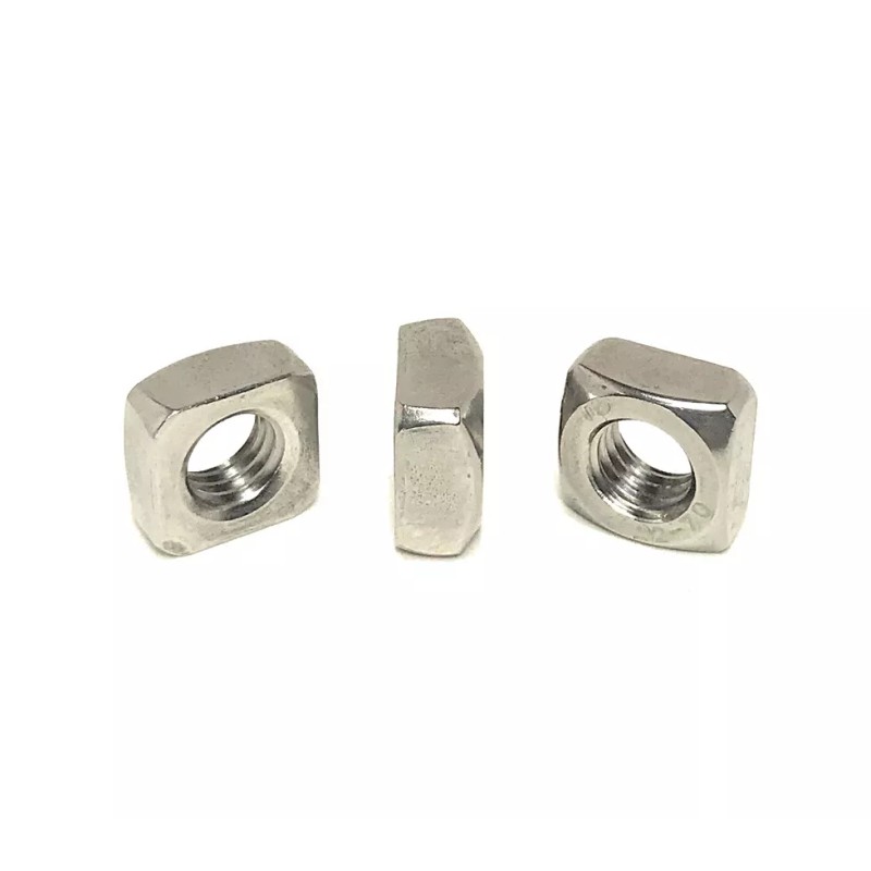 FAS (25) M8-1.25 Stainless Steel Square Nuts A2 DIN557 (25