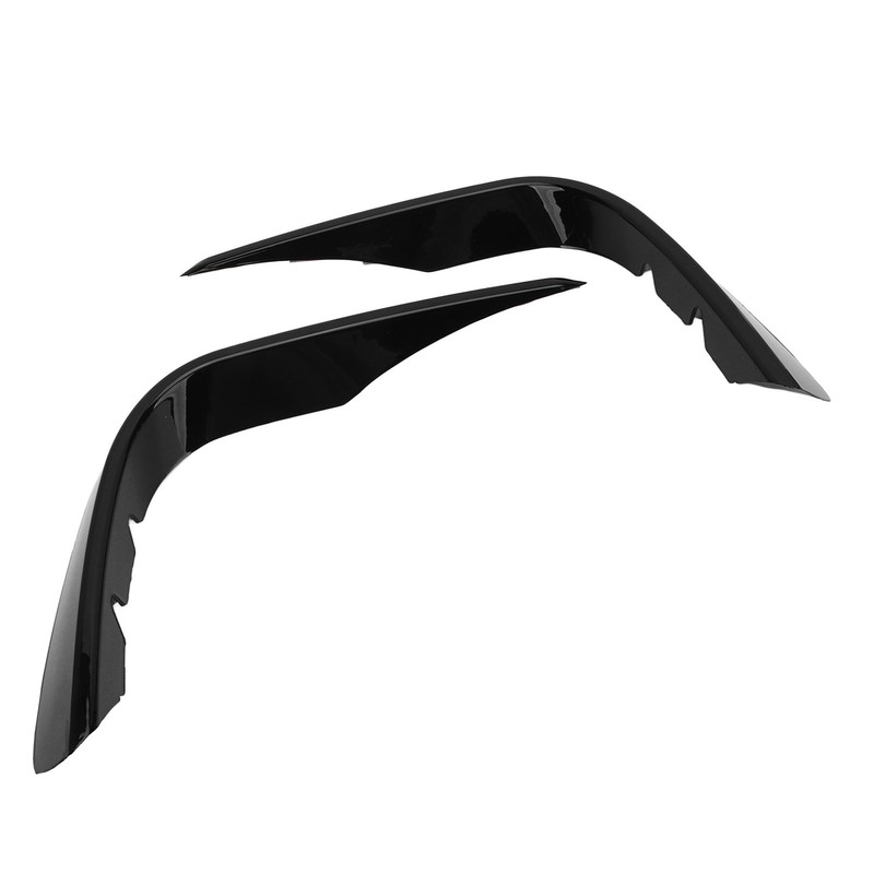 Front Bumper Wind Knife Fin Car Gloss Black Fog Light