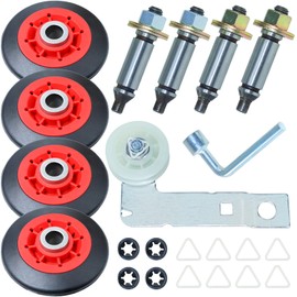 YHSGUSU 4392067 Dryer Repair Kit W10837240 Dryer Idler Pulley and Bracket WPW10314173 Drum Roller Kit WPW10359271 WPW10359272 Dryer Drum Axle (w/o Dryer Belt) for Whirlpool Kenmore Maytag Dryers