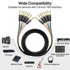 EBXYA 8-Channel 1/4 Inch TRS to TRS Snake Cables 10ft,