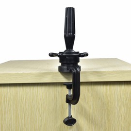 QIDESHENG Mannequin Head Stand Cosmetology Manikin Head Wig Holder Stand Desk Table Clamp Adjustable Mannequin Head Table Mount C-clamp Stand for Mannequin Head (1Pcs, Desktop Head Stand)