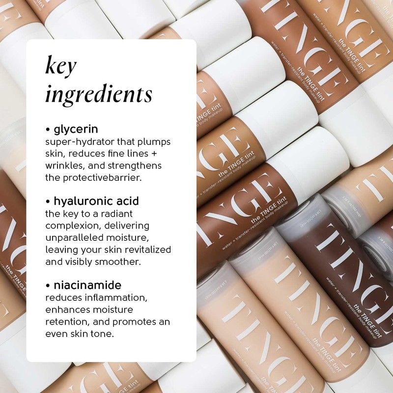 Tinge Tint Body Makeup, Lasts Up to 48 Hours, Medium