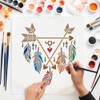 MAYJOYDIY 15 Elegant Peacock Stencils Feather Dream Catcher Painting Stencil