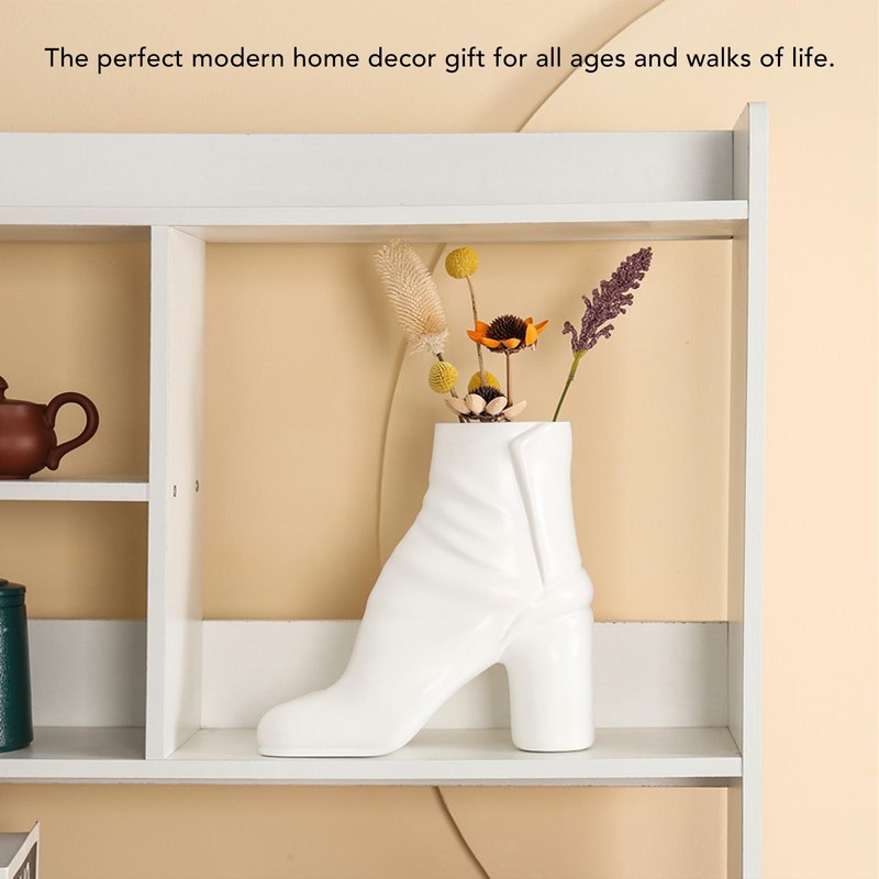 High Heel Shoes Flower Vase Realistic Wearproof Interesting High Heels