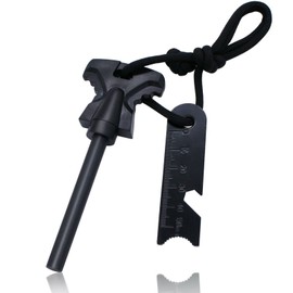 Emergency Fire Starting Magnesium Kit 6 Bags Ferro Rod Survival Outdoor Gear Camping Hiking Bushcraft Waterproof Weatherproof + 1 Free Tin Container