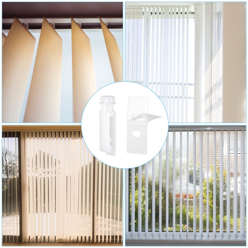 Vertical Blinds Repair Kit, Include 12 Sets Vertical Blind Repair