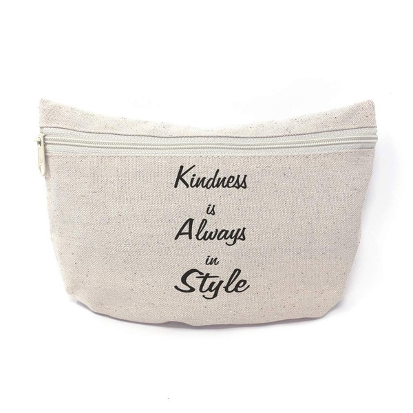 Custom Canvas Makeup Bag Kindness Is Always in # School